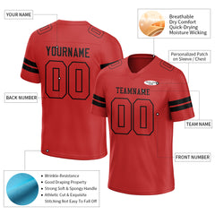 Custom Red Football Jersey American Special Fans Edition Design Athletic Sportwear Shirts