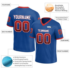 Custom Royal Football Jersey Special Fans Edition Design Athletic Sportwear Shirts