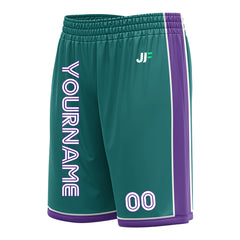 Custom Teal Basketball Shorts Athletic Mesh Training Shorts