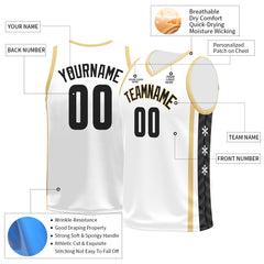 Custom White Basketball Jersey Mesh Athletic City Team Sport Shirts