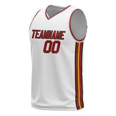 Custom White Basketball Jersey Design Your Own Mesh Athletic Performance Shirts