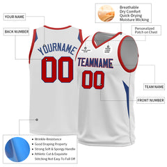 Custom White Basketball Jersey Design Your Own Mesh Sportswear Shirts