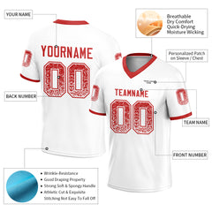 Custom White Football Jersey Special Fans Edition Design Athletic Sportwear Shirts