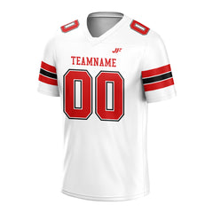 Custom White Football Jersey Print Name Number Logo American Special Fans Edition Design Shirts