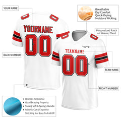 Custom White Football Jersey Print Name Number Logo American Special Fans Edition Design Shirts