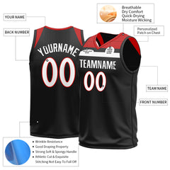 Custom Black Basketball Jersey Mesh Athletic Sports Shirts Design Your Own