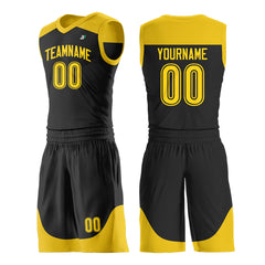 Custom Black Mesh Basketball Uniform For Adult Youth Fans Jersey