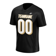 Custom Black Football Jersey Athletic Special Fans Edition Design Casual Shirt