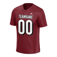 Custom Burgundy Football Jersey Athletic Special Fans Edition Design Casual Shirt