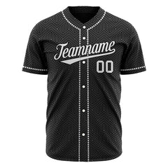 Custom Black Full Button Down Fans Special Edition Authentic Stripe Baseball Jersey