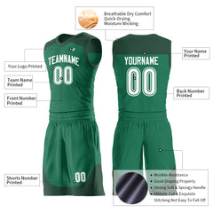 Custom Kelly Green Mesh Basketball Uniform For Adult Youth Fans Jersey