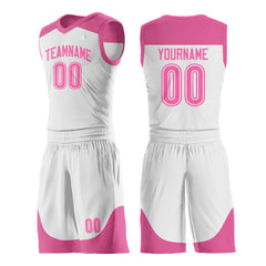 Custom Medium White Mesh Basketball Uniform For Adult Youth Fans Jersey