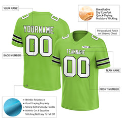 Custom Neon Green USA Football Jersey Athletic Special Fans Edition Sportwear Shirt