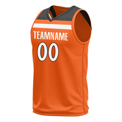 Custom Orange Basketball Jersey Mesh Athletic Sports Shirts Design Your Own