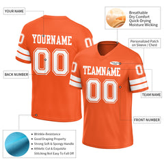 Custom Orange American Football Jersey Athletic Special Fans Edition Sportwear Shirt