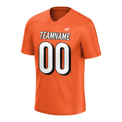 Custom Orange Football Jersey Athletic Special Fans Edition Design Casual Shirt