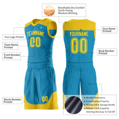 Custom Panther Blue Mesh Basketball Uniform For Adult Youth Fans Jersey