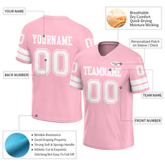 Custom Pink American Football Jersey Athletic Special Fans Edition Sportwear Shirt