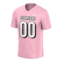 Custom Pink Football Jersey Athletic Special Fans Edition Design Casual Shirt