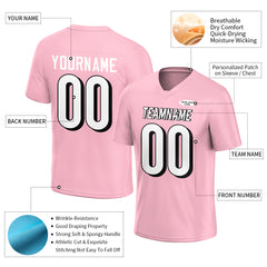 Custom Pink Football Jersey Athletic Special Fans Edition Design Casual Shirt