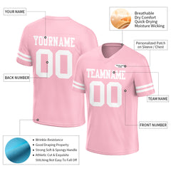 Custom Pink Football Jersey Athletic Shirt For Adult Youth