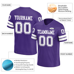 Custom Purple American Football Jersey Athletic Special Fans Edition Sportwear Shirt