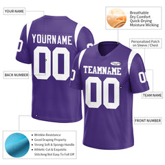 Custom Purple Football Jersey Athletic Special Fans Edition Shirt