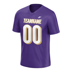 Custom Purple Football Jersey Athletic Special Fans Edition Design Casual Shirt