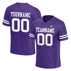 Custom Purple Football Jersey Athletic Shirt For Adult Youth