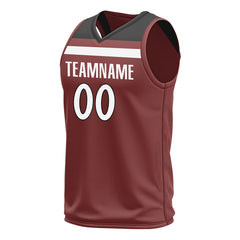 Custom Red Basketball Jersey Mesh Athletic Sports Shirts Design Your Own