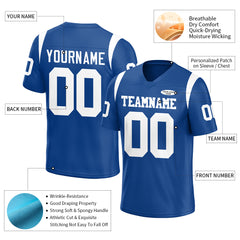 Custom Royal Football Jersey Athletic Special Fans Edition Shirt