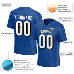 Custom Royal Football Jersey Athletic Special Fans Edition Design Casual Shirt