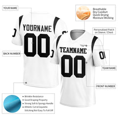 Custom White Football Jersey Athletic Special Fans Edition Shirt