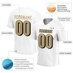 Custom White Football Jersey Athletic Special Fans Edition Design Casual Shirt