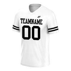 Custom White Football Jersey Athletic Shirt For Adult Youth