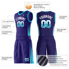 Custom Navy Basketball Uniform Design Your Own Print Athletic V Neck Mesh Jersey Design Your Own