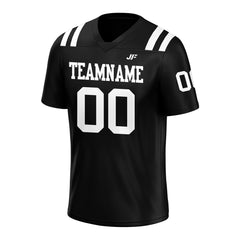 Custom Black Football Jersey Athletic Special Fans Edition Shirt For Adult Youth