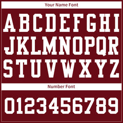 Custom Burgundy Football Jersey Athletic Special Fans Edition Shirt For Adult Youth