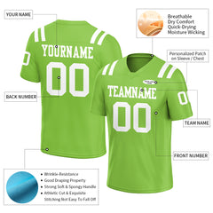 Custom Neon Green Football Jersey Athletic Special Fans Edition Shirt For Adult Youth