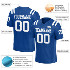 Custom Royal Football Jersey Athletic Special Fans Edition Shirt For Adult Youth