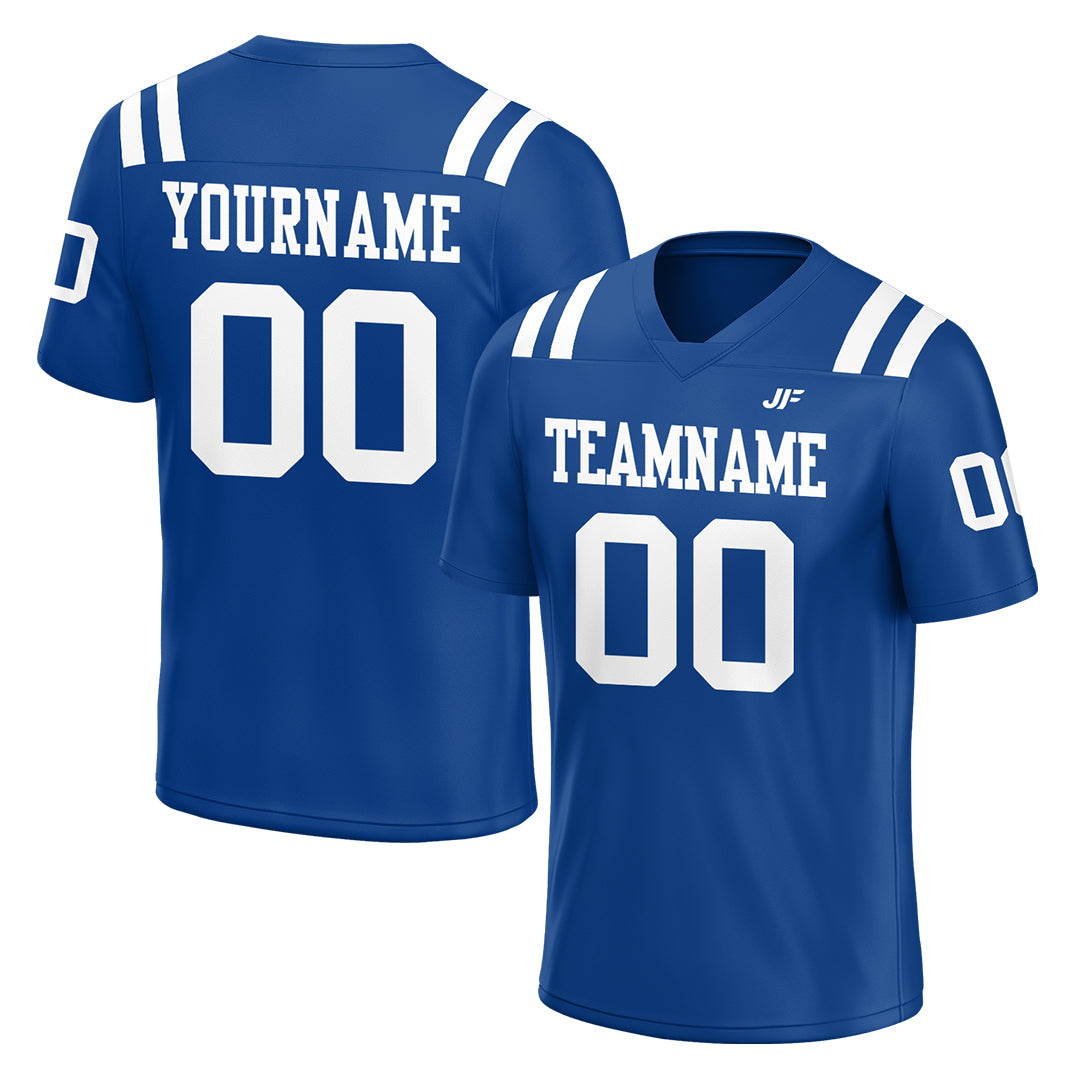 Custom Royal Football Jersey Athletic Special Fans Edition Shirt For Adult Youth