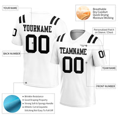 Custom White Football Jersey Athletic Special Fans Edition Shirt For Adult Youth